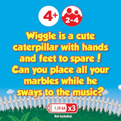 Image of Giggle Wiggle Board Games for Kids, Family Game Night, Hand-Eye Coordination, Preschool Games, The Wiggle Race to Get Your Marbles to The Top Game, Ages 4+, Batteries Not Included