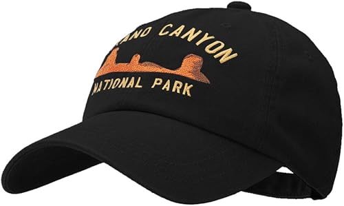 Miniatura 2 de e4Hats.com Gorra de algodón teñida con pigmento no estructurado bordado del Gran Cañón
