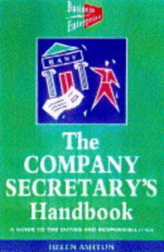 The Company Secretary's Handbook: A Guide to the Duties and ...