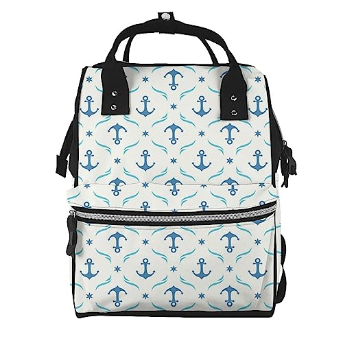 Sac à dos portable TGMALL à ancres multicolores idéal pour vos trajets urbains et le bureau