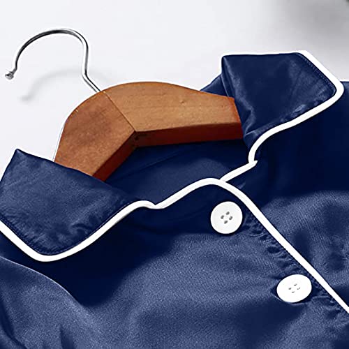 Family Pajamas Matching Sets Silk Long Sleeve Button down Pj Set Xmas Pjs Set Christmas Family Pajamas Matching Sets3