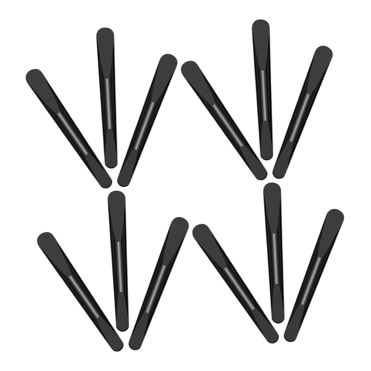 FOYTOKI Makeup Mixing Tool 50pcs Face Cream Spatula Sturdy Plastic Cosmetic Spatula for Foundation Blush Eye Shadow