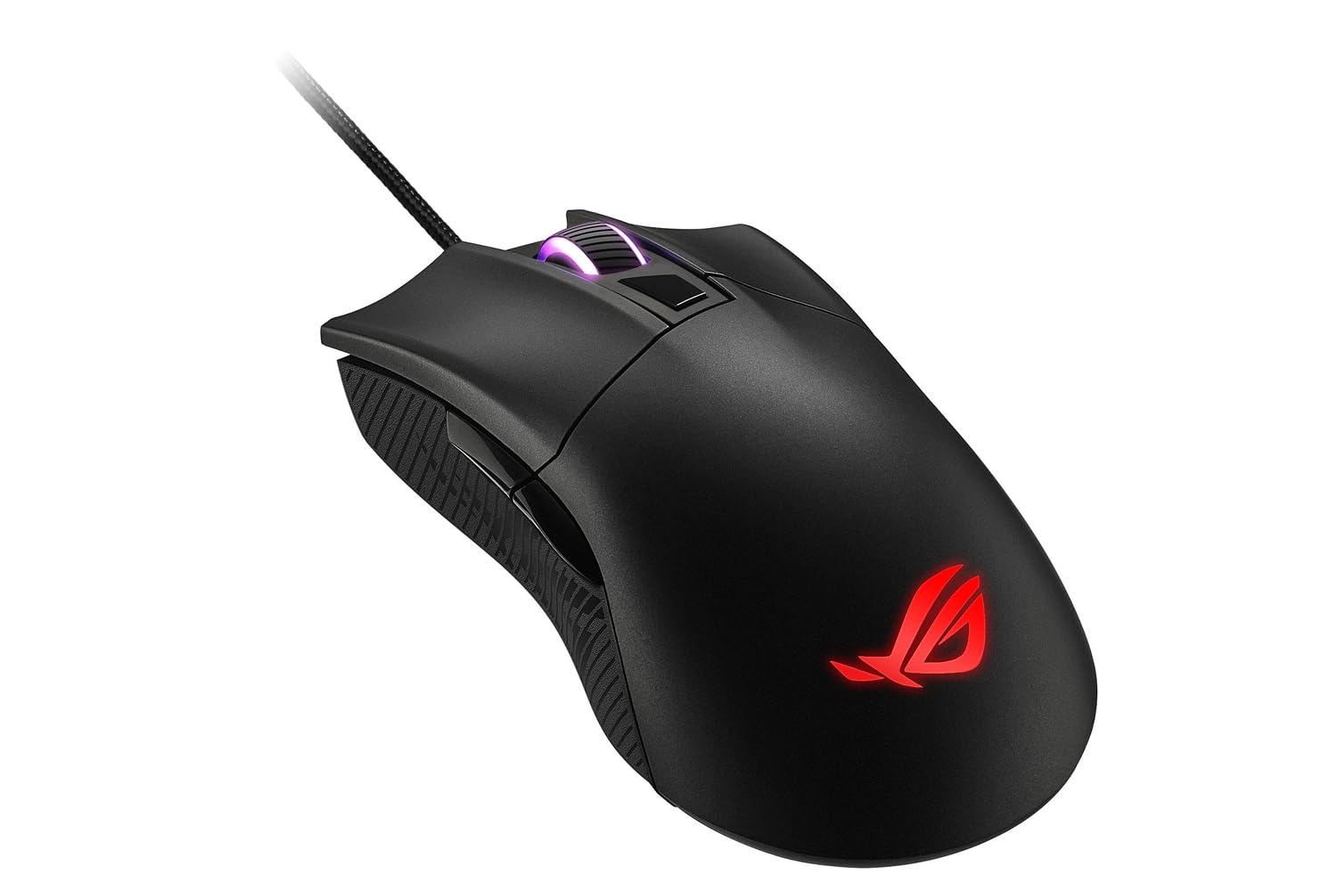 ASUS ROG Gladius II Core Lightweight, Ergonomic, Wired Optical Gaming Mouse with 6200-DPI Sensor, ROG-Exclusive Switch-Socket Design and Aura Sync Lighting