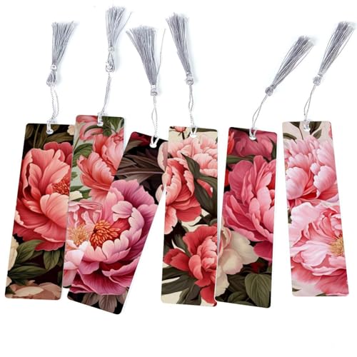 Marque-pages pivoine fleuris pour savourer vos moments de lecture au calme