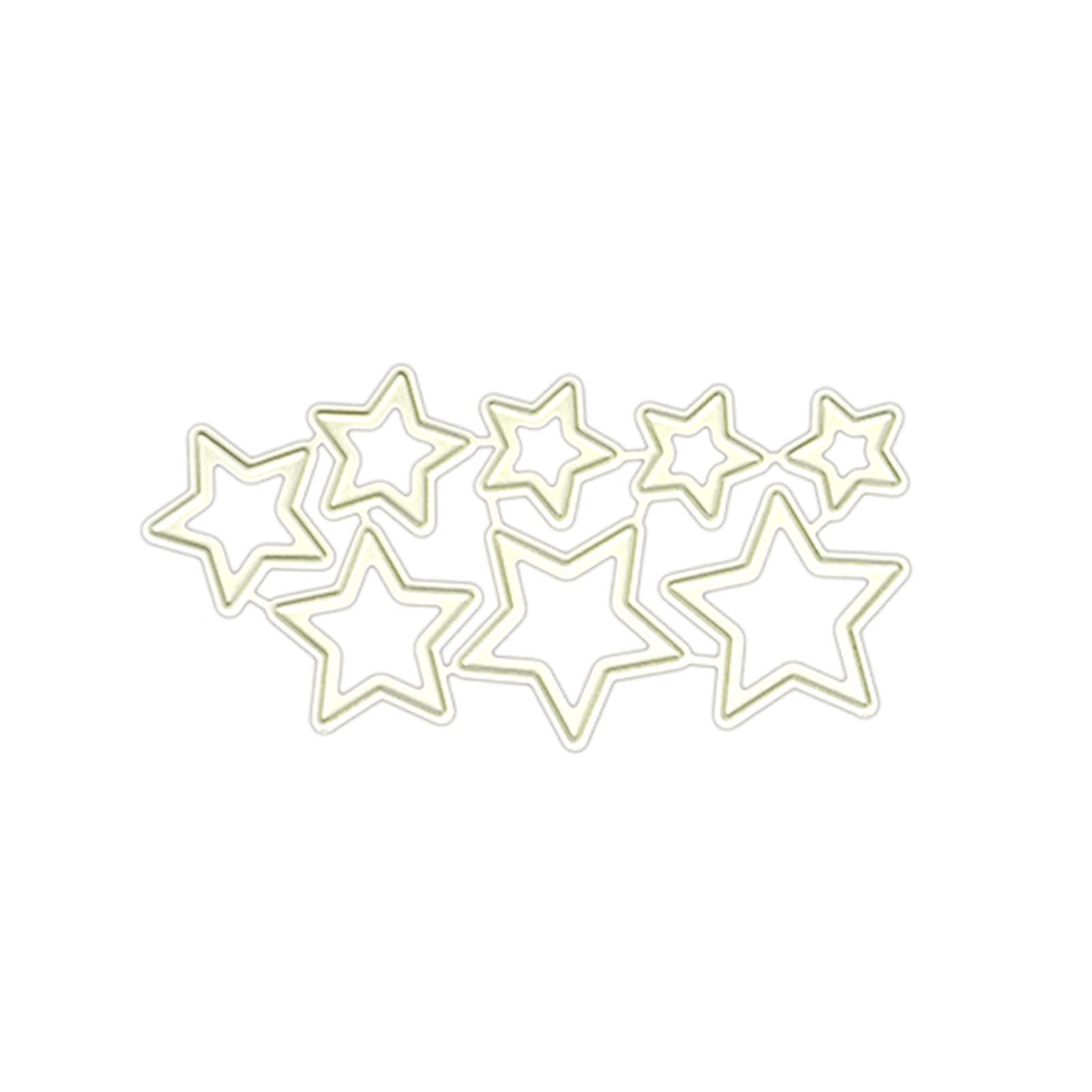 Jazuaiao Star Shape Die Cut Metal Embossing Stencils Carbon Steel Cutting Dies for Card Making Scrapbooking Craft Embellishments Cutting Dies for Cardmaking