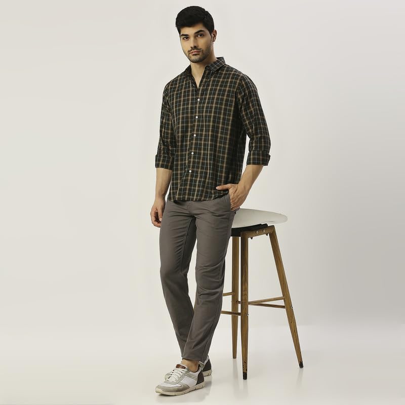 Image of Mens Striped Slim Fit Cotton Casual Shirt | Full Sleeves Mens Shirts | Stylish Shirt for Men