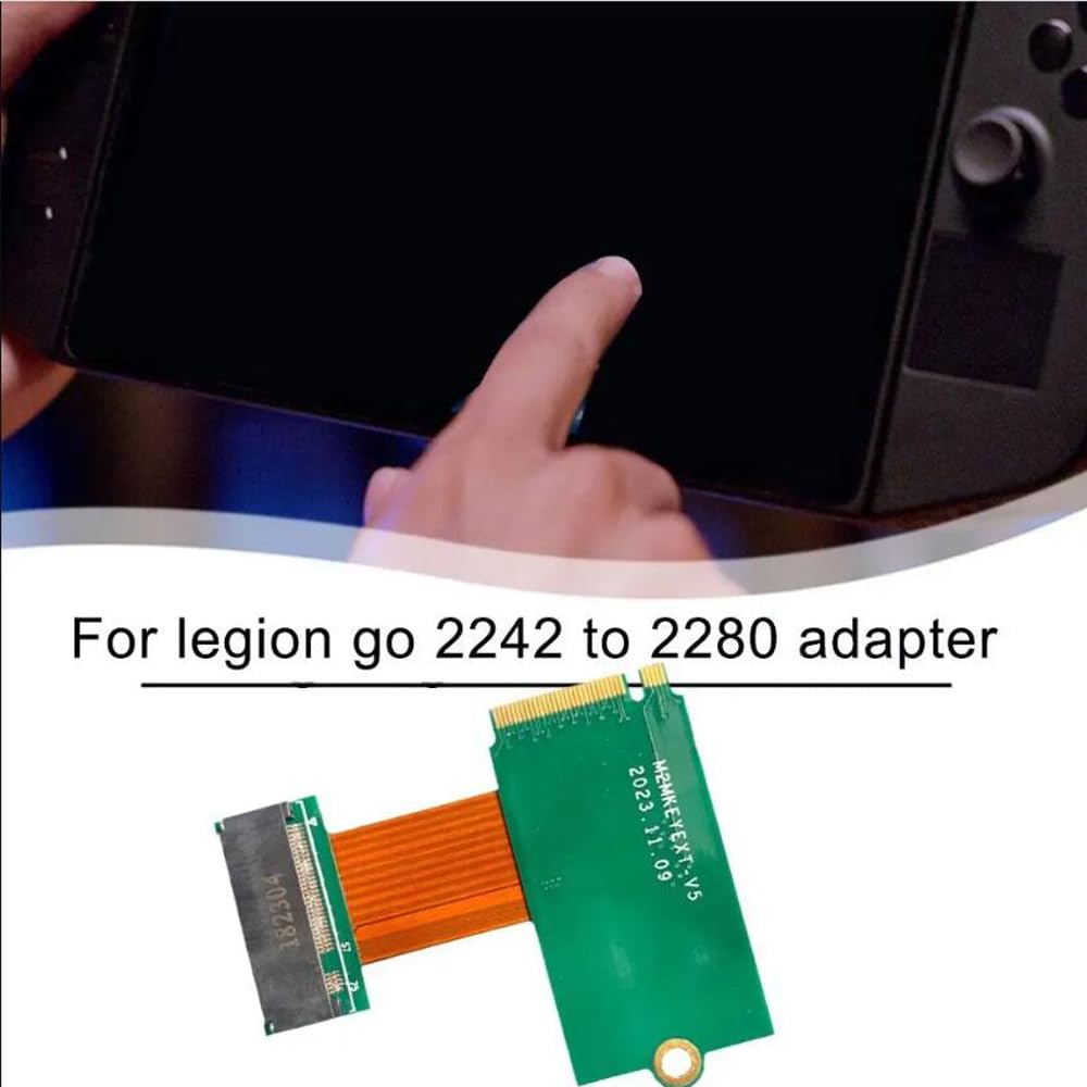 Adattatore per scheda SSD compatibile con Legion Go, console di gioco portatile Scheda di trasferimento da 2240 a 2280 NVMe M2 Scheda convertitore di disco rigido Transfercard (senza scheda SSD)