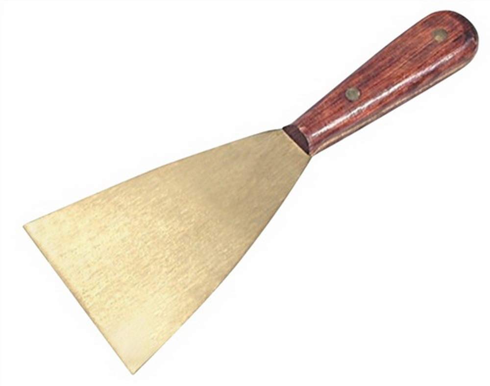 Messingspachtel B.80mm 2fach genietet durchgehende Klinge