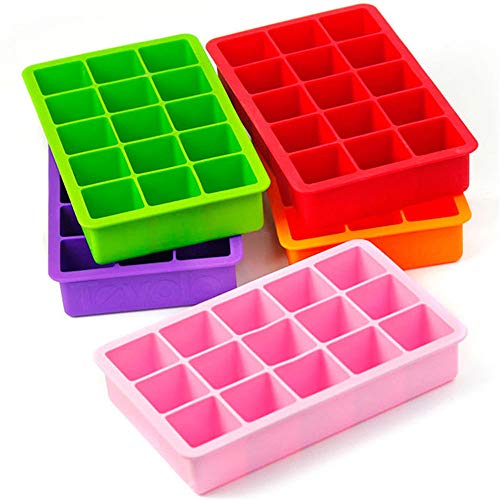 Pioneer Clan 2 STKS Siliconen 15 Holte Ice Cube Tray Mallen Candy Mold Cake Mold Chocolate Mold (Geel) - Afbeelding 3