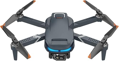 Lfzhjzc Drones con cámara para adultos 4k, doble cámara RC, drones de video, WiFi FPV Live Video, 3 baterías, modo sin cabeza, dron de rango de