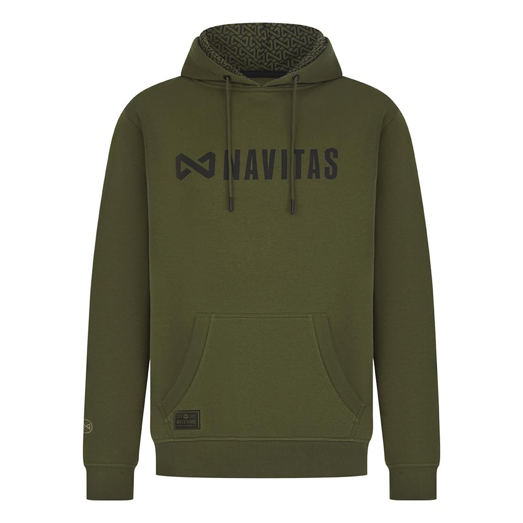 Navitas Unisex Green Core Hoody - Carp Fishing Outdoor Camping Clothing (Uk, Alpha, 4XL, Regular, Regular, )