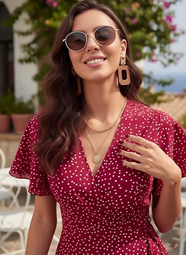 Image of Leriya Fashion Dress for Women | Western Mini One Piece Dress for Women Short with Button Up | A-Line Casual Summer Dresses for Beach & Stylish Party Outifits