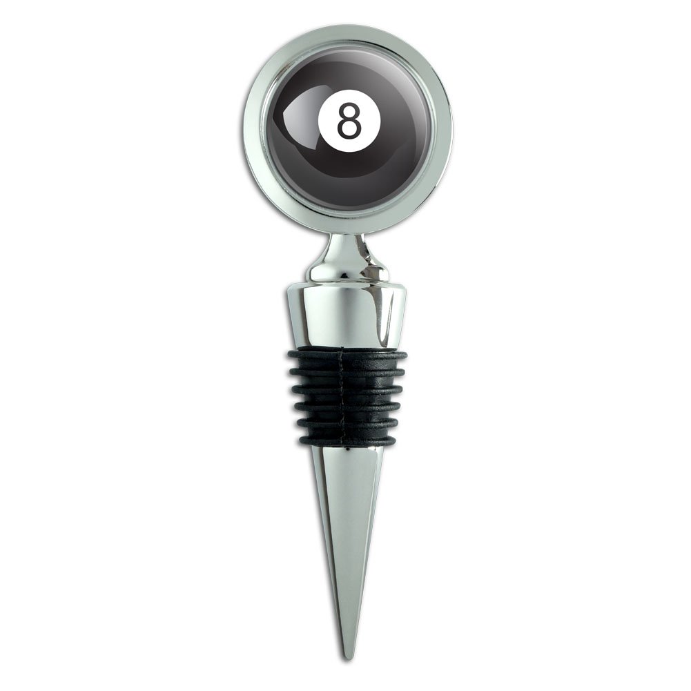 Eight Ball Pool 8 Ball Wine Bottle Stopper