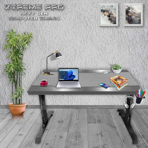 Image of Xtreme PRO Direct Theme Printed Computer Desk for Gaming, Work & Study. Large for PC, Dual Monitors, iMac, and Laptops. Metal & Engineered Wood. Black Stand Desk. 4 Feet-XPB4 (XPB4-MAC)