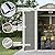 LUXOAK 5.5 x 4.4 ft Resin Storage Shed with Floor, Tool Shed Outdoor Storage with Window, Vents, and Stainless Steel Cores, for Lawnmowers/Bicycles/Pool Supplies, Grey