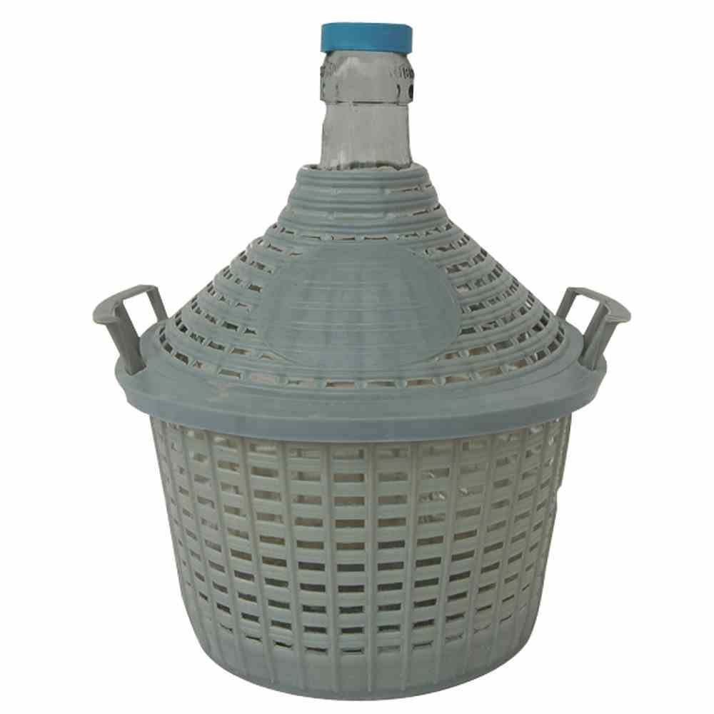 PureNature Botella vacía de cristal de 15 L