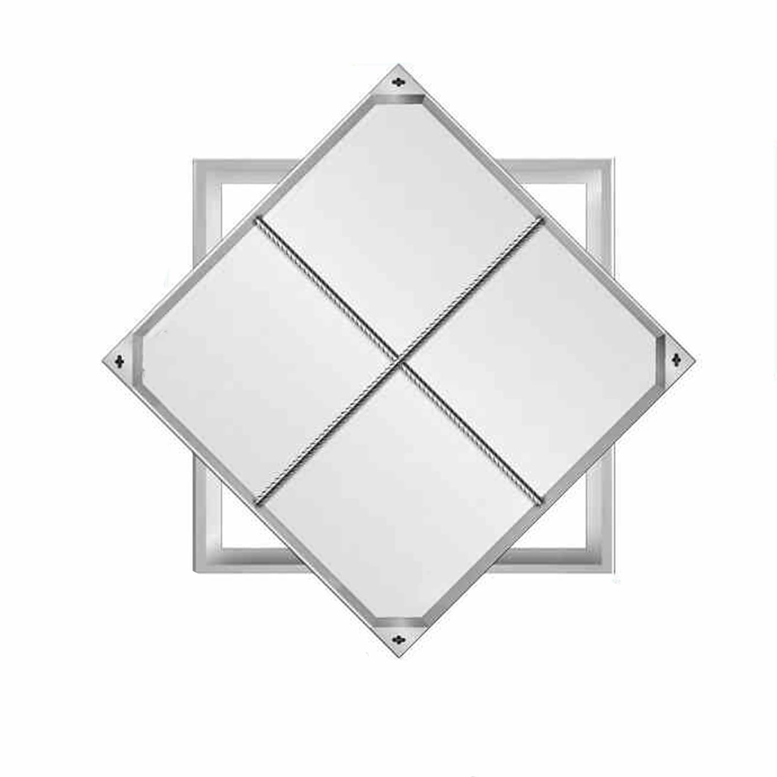 Manhole Covers, with Excellent Compression Resistance and Stability, Durable(40 * 40 * 8cm/15.7 * 15.7 * 3.14in)