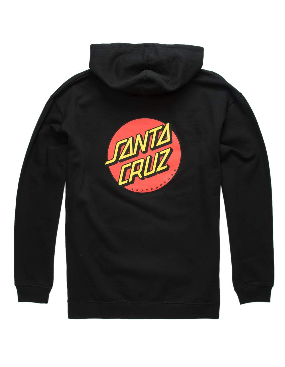 SANTA CRUZ Classic Dot P/O Hooded Midweight Youth Sweatshirt, Black, XL