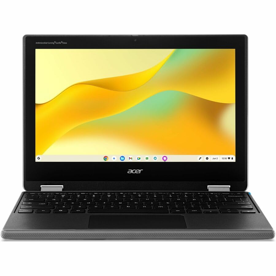 Image of Acer Chromebook Spin 311 R725T R725T-840G 11.6 inch Touchscreen Convertible 2 in 1 Chromebook - HD - 60 Hz - MediaTek MT8-4 GB - 64 GB Flash Memory - English (US) Keyboard - Black