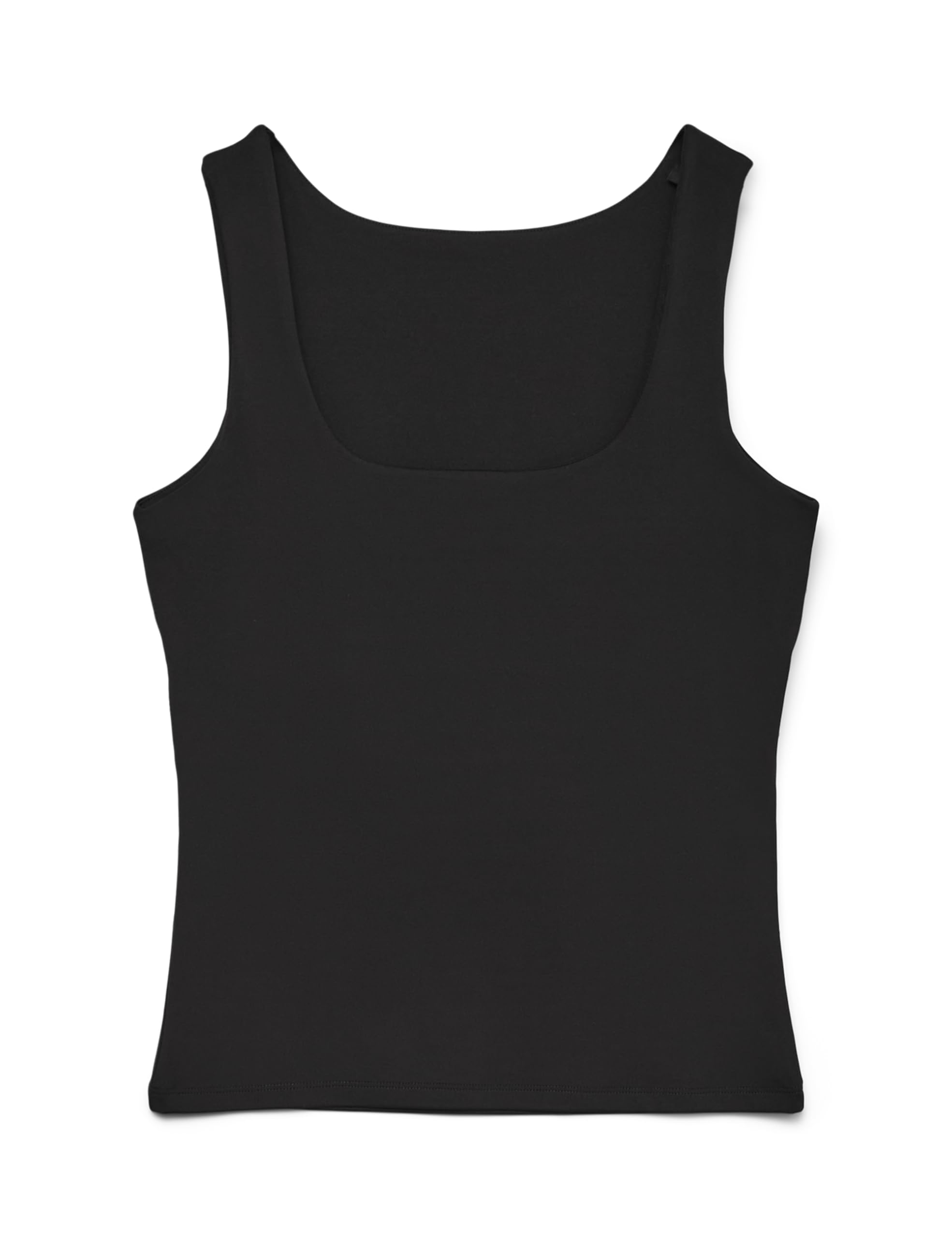 Vero Moda Womens Vmmillion Sl Square 2-Way JRS Noos Top, Black, XS UK