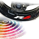 4x YZF R6 Aufkleber wall decal
