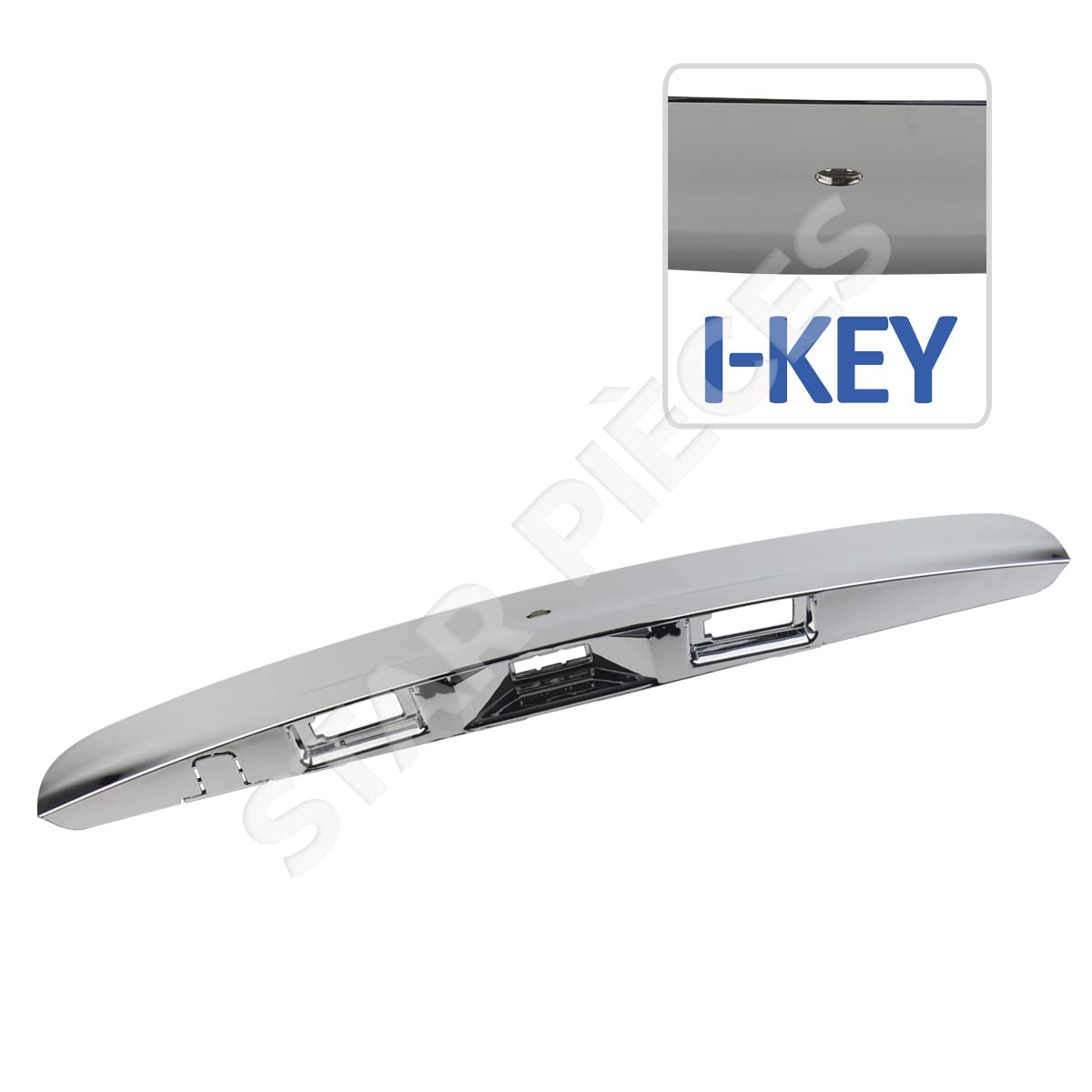 STARKIT PERFORMANCE Maneta del maletero compatible para Qashqai (2007-2013) moldura del porton trasero completa CON FUNCIÓN I-KEY (botón de apertura automática del maletero) (cromada)