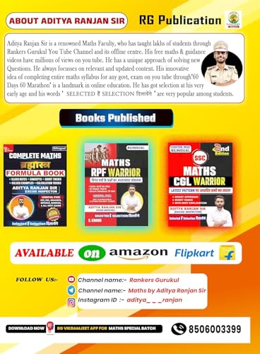Image of Aditya Ranjan Sir Railway Maths| Railway Ganit| 2nd EDITION 2025 Hindi Medium | 4000+ Chapter-Wise MCQs | NTPC, RPF SI, RPF Constable, ALP, ... [Paperback] [June 30, 2025] Aditya Ranjan Sir