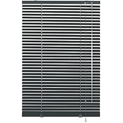 Persianas Para Ventanas Curvas Deco Company Persiana de aluminio con pinzas, Pizarra, 60 x 130 cm