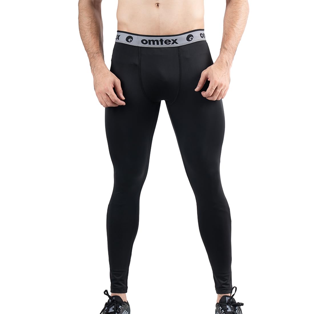 omtex Core Compression Polyester Men’s Trouser Running Tights Workout Athletic Trouser for Sports-picture-11