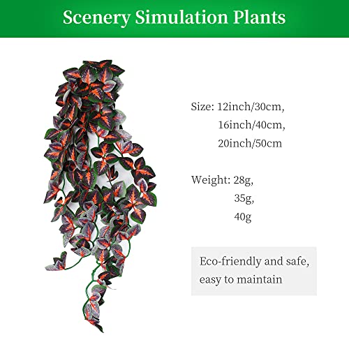 Image of 40cm /16in Aquarium Decorations Plants Artificial Fake Plastic Water Grass Plants for Fish Tank Aquarium Decor Artificial Hanging Plants
