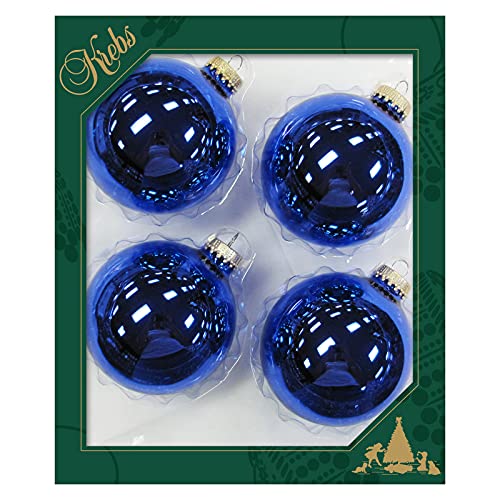 Krebs Glas Lauscha - Christbaumschmuck/Christbaumkugeln - Box mit 4...