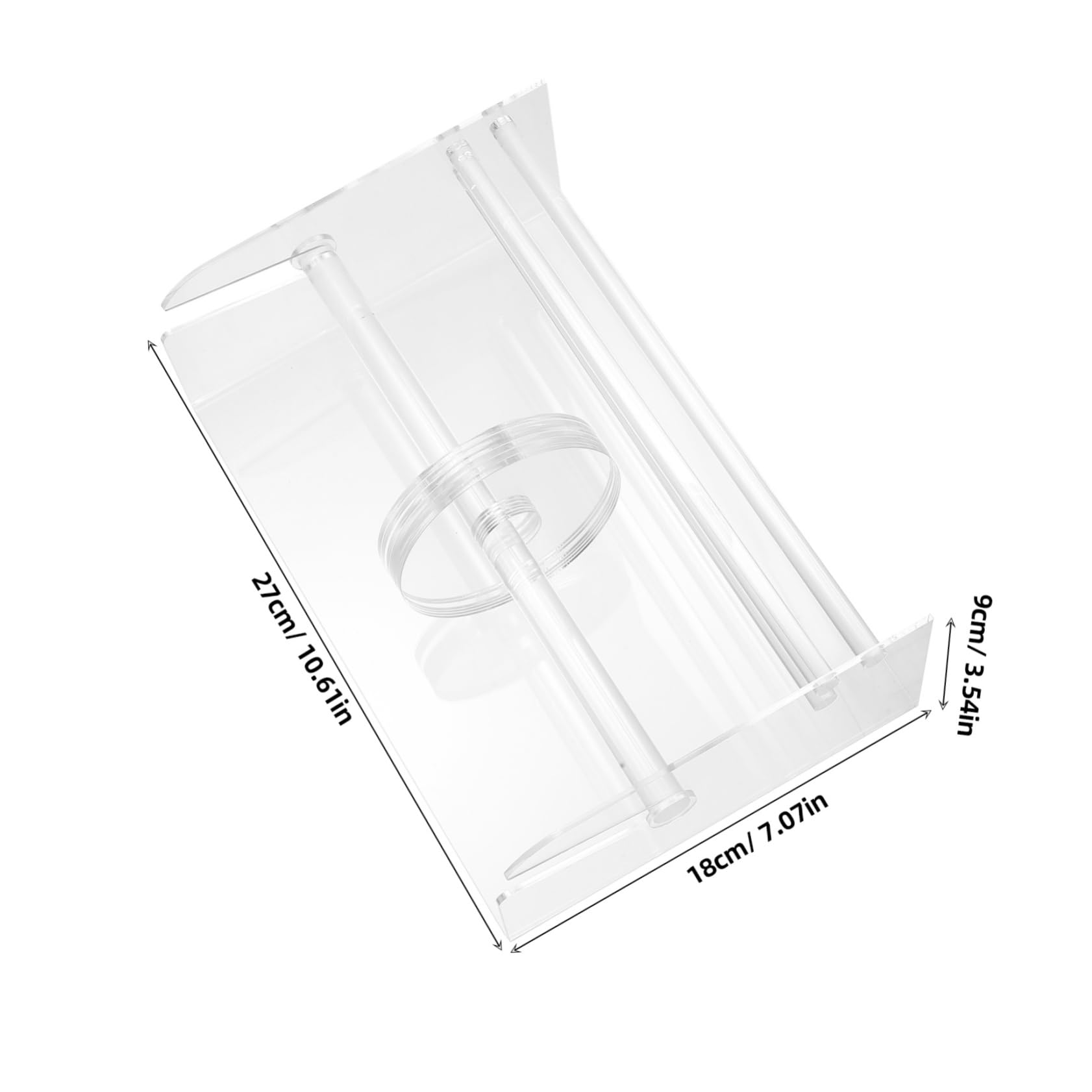 Distributeur D’étiquettes Acrylique à 7 Compartiments, Réglable pour Bureau
