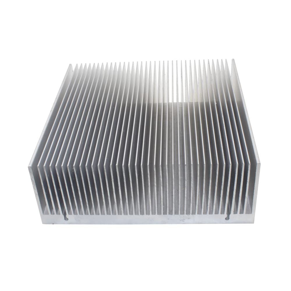 Disipador de calor grande de aluminio de 125 x 125 x 45 mm / 4.92 x 4.92 x 1.77 pulgadas Radiador de refrigeración para LED LCD CHIP amplificador electrónico transistor disipación de calor