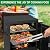 ROVSUN 2-in-1 Outdoor Smoker with Double Doors, Vertical Portable Charcoal Grill with Two Detachable Grill Smoking Racks and Charcoal Pan, Perfect for Camping Barbecue, Black