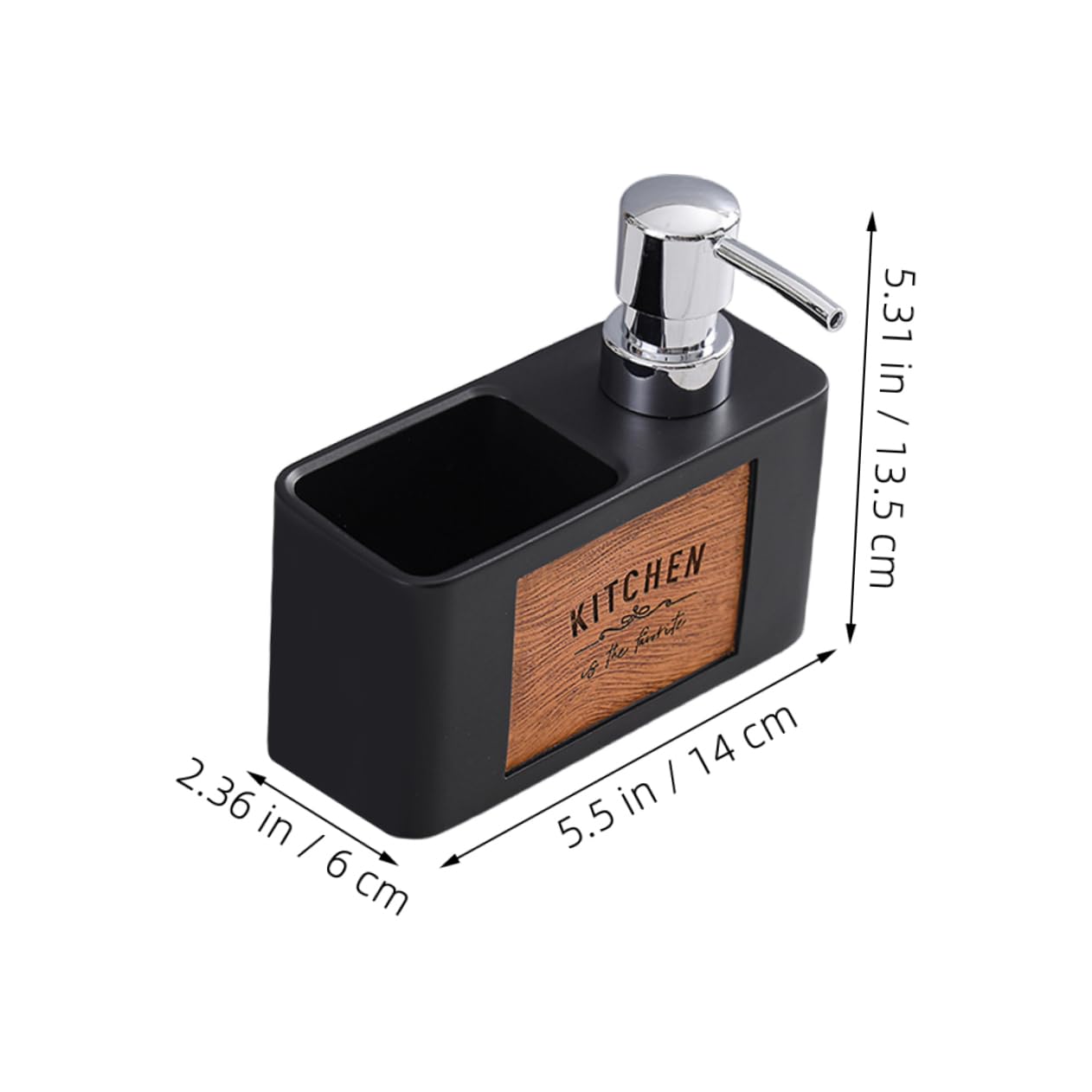 IMIKEYA Dispenser Pompa per Sapone Liquido Contenitore per Detersivo per Piatti da Cucina Dispenser per Shampoo e Balsamo per Cucina e Bagno con Porta Spugna