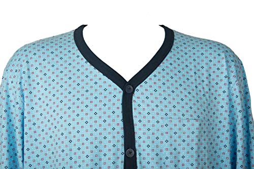 Pyjamas ouvert coton boutons Ragno homme U090N6 en maille premium thermo-régulatrice