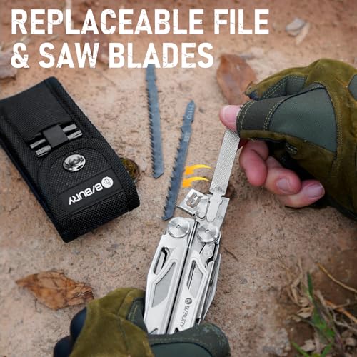 Bibury BI2045 SERIES S Multitool Pliers Pro Bi2045, Foldable Multitools With Replaceable Wire Cutters And Saw thumb #2