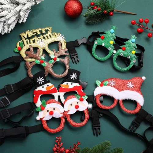 FairySandy 6 Piezas Gafas de Navidad para Perros miniatura 3