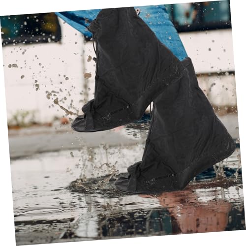 Cubiertas para zapatos ULTECHNOVO XL antideslizantes para lluvia, protectores reutilizables para adultos, ligeros y fáciles de poner para uso al aire libre miniatura 3