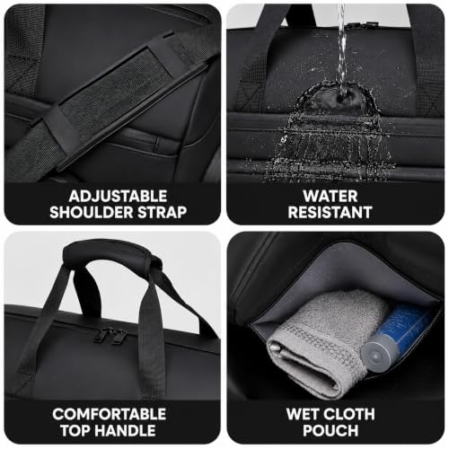 Image of CAVALO - Be Unique Water Resistant Duffle Bag for Gym, Travel and Business Men & Women | Cabin Size Weekender Bag with Dedicated Ventilated Shoe Compartment, Wet Pouch & Luggage Sleeve