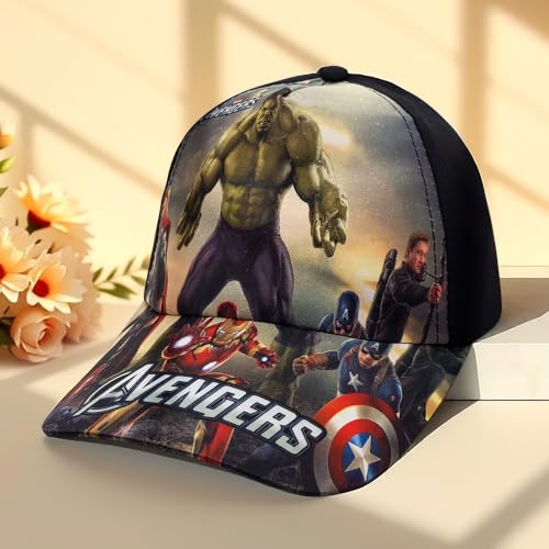 Image of VRITRAZ Children's Baseball Cap for Boys & Girls | Adjustable Lightweight Casual Hat | Breathable Summer Sports Cap for School, Travel, Beach & Outdoor Play (4-12 Years)