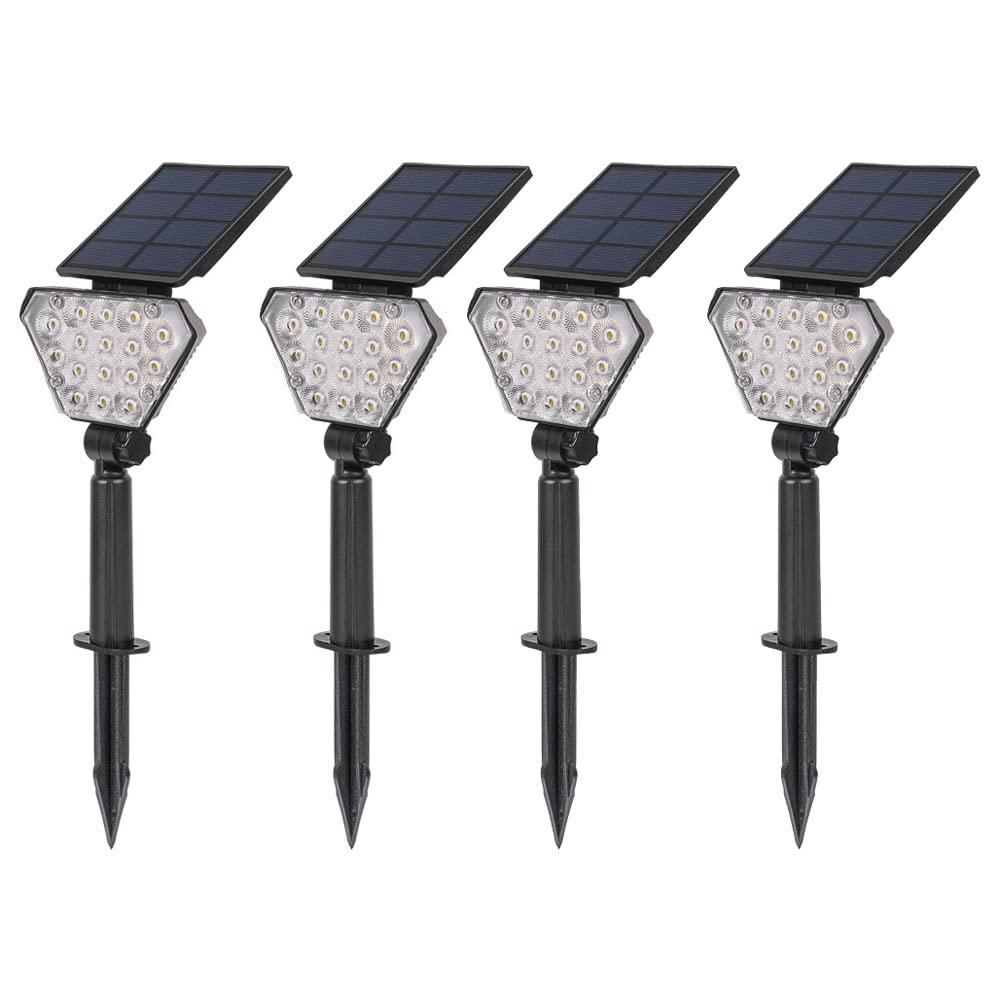 FYZDLAOR Solar Lawn Light Outdoor LED IP65 Waterproof High Brightness Tree Light Garden Floor/Wall Dual Purpose 205LM (Daylight White)