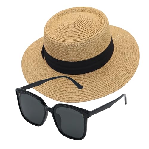 Reviews de Sombreros Panamá para Mujer los 10 mejores. 48 Sombreros de sol para mujeres y hombres, sombrero de paja, sombrero de playa de ala ancha, sombrero plegable de Panamá, sombrero Fedora, pajita enrollable UPF 50+ con anteojos de...