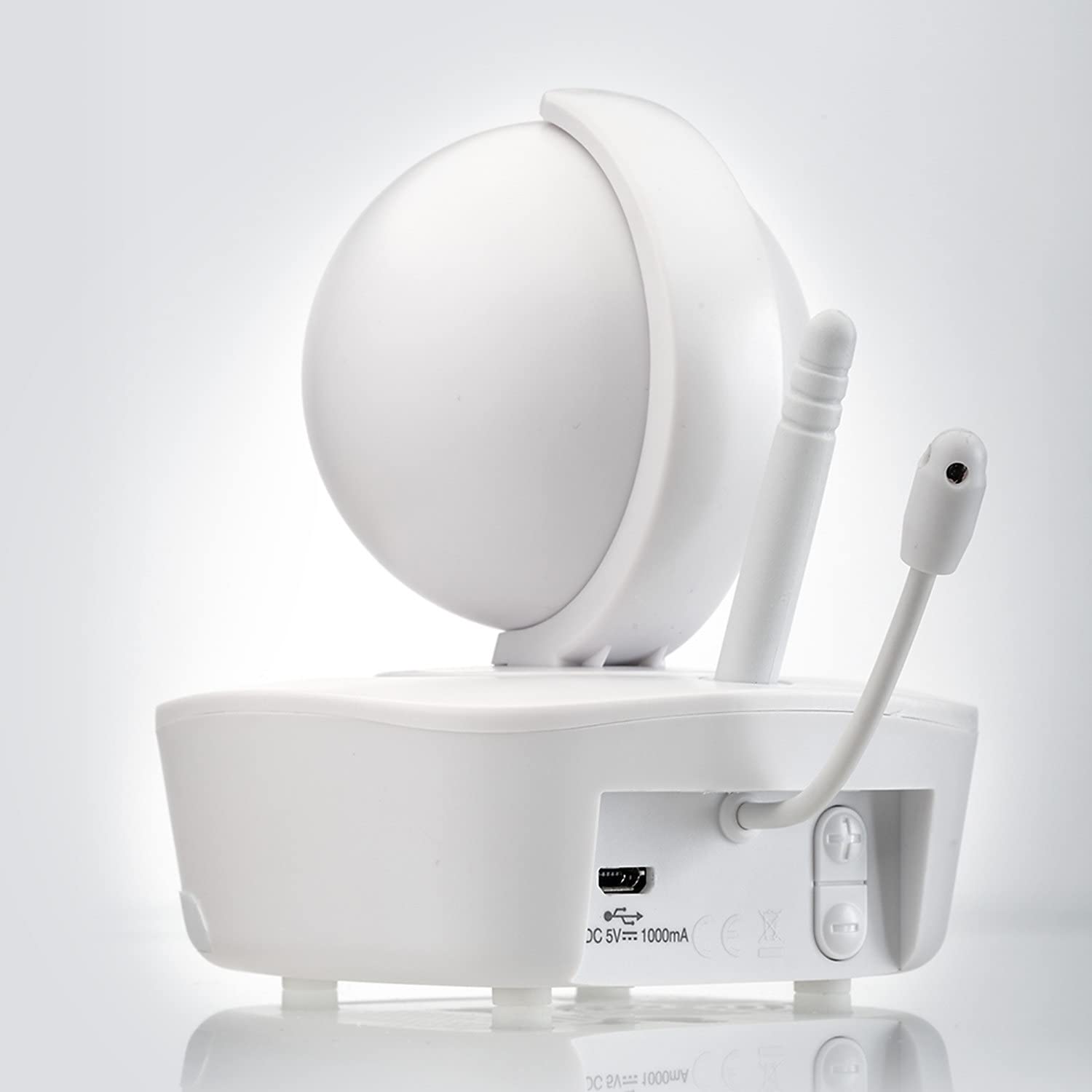 Reer, IP BabyCam Move sprawi, że Twój smartfon stanie się wideoelektroniczną elektroniczną zdalnie sterowaną 330°, możliwość zapisywania danych w Niemczech 80310, biały