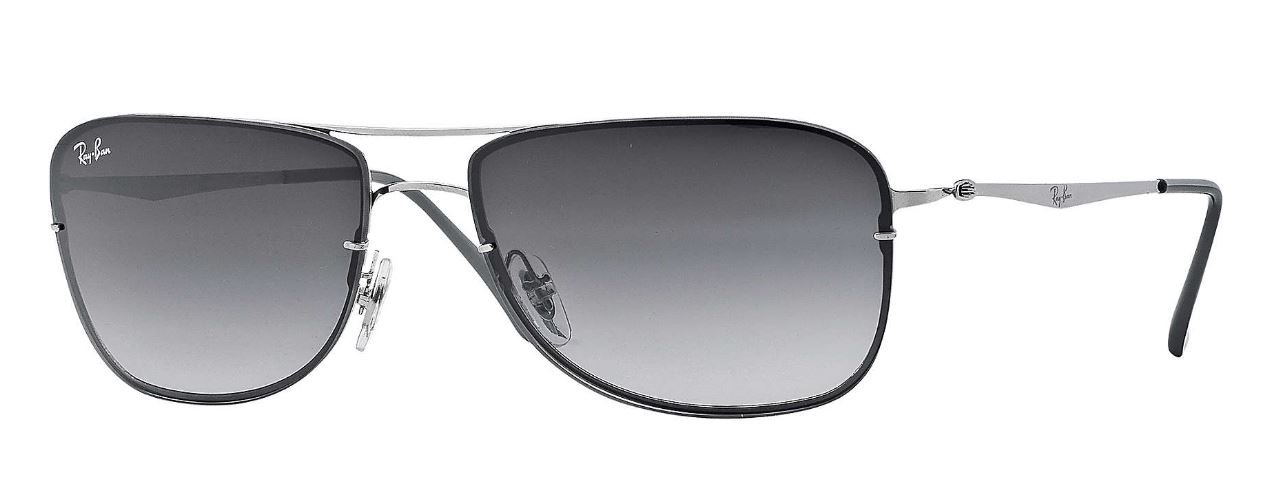 Ray-Ban Men's RB8054 Titanium Rectangular Sunglasses