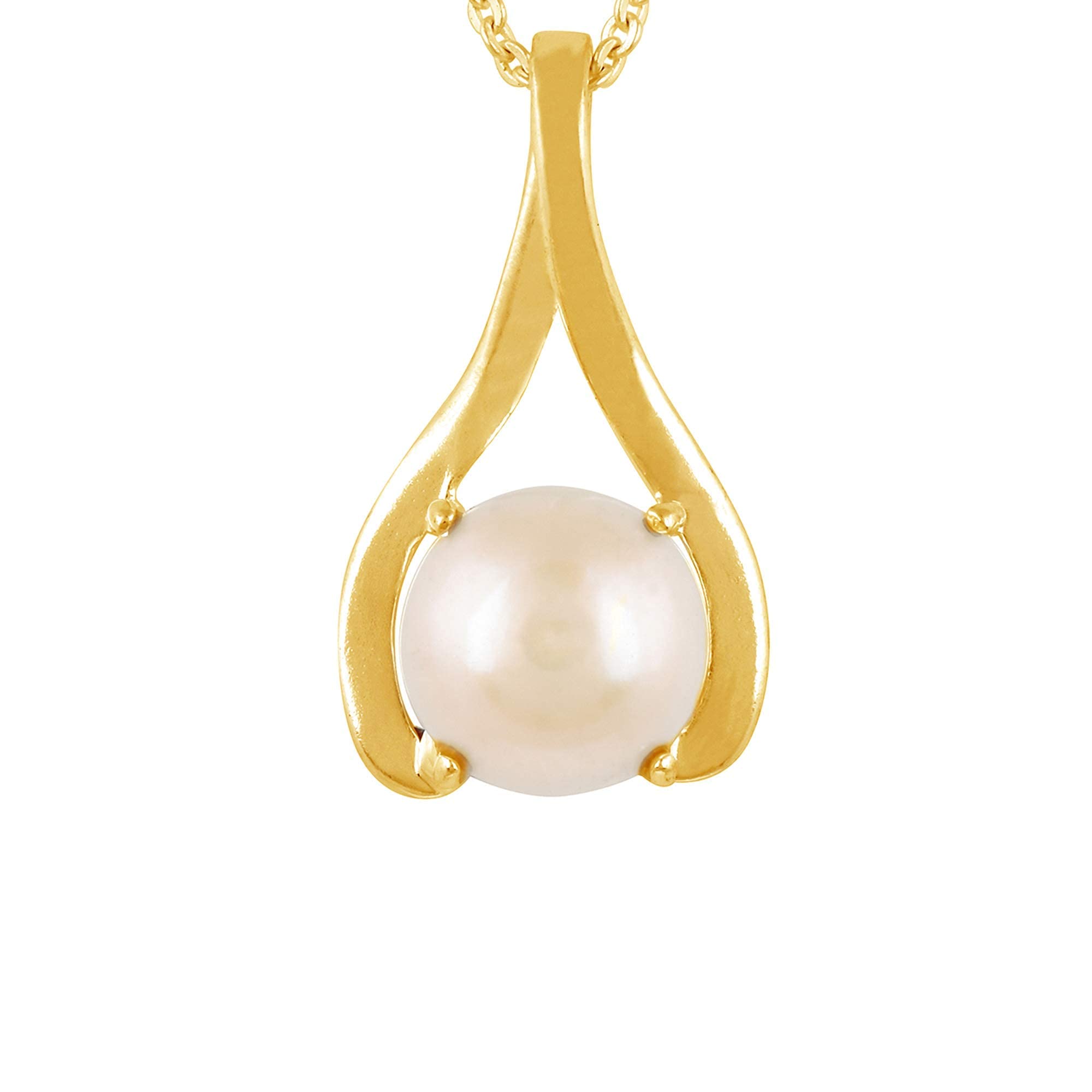 kirti sales 11.25 Ratti 10.00 Carat Carat South Sea Pearl Gold Plated Pendant Locket Moti Stone Natural Certified Gemstone for Men and Women (White-picture-27