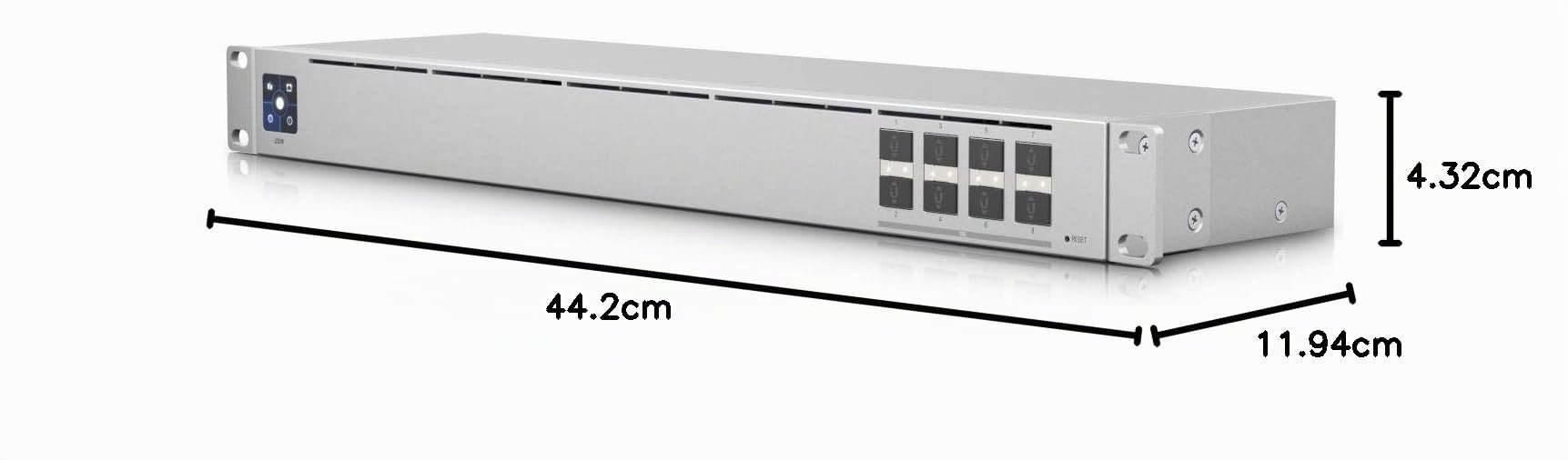 Ubiquiti UniFi Switch Aggregation | Managed Layer 2 Switch mit 8 SFP+ 10G Ports (USW-Aggregation)