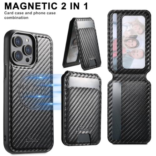 Étui iPhone 15 Pro Max rose évitant les rayures grâce au rabat magnétique en cuir - 3