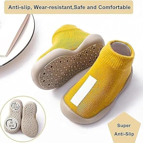 Tiny Explorings Sock Shoes, Non-Slip Breathable Warm, Tiny Explorings Sock Shoes Infant, for Baby Boy Girl 6-24 Months (Grey,18-24 Months Toddler)3