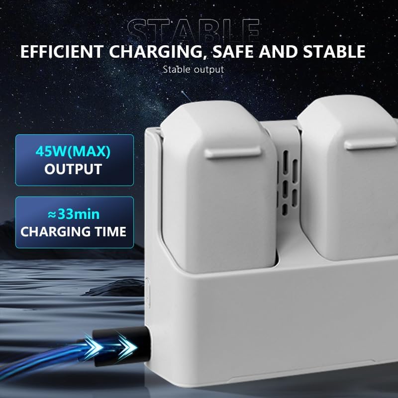 CoyktontyBattery Charger/Intelligent Battery Charger for DJI NEO,Rapid Battery Charger,Charges 2 Batteries at The Same time
